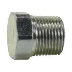 9500-P-02 - 1/8-In Male Bspt Steel Plug, Thread Size 1/8-28, 375°F Max Operating Temp 1