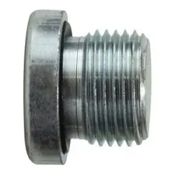 9522H6 - Steel Hollow Hex Plug 3/8 In Male Bspp, Temperature Rated To 375°F 1