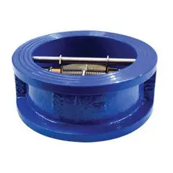 963003 - 2.24 In Inlet/Outlet Double Door Wafer Check Valve - 3 In Ductile Iron 1