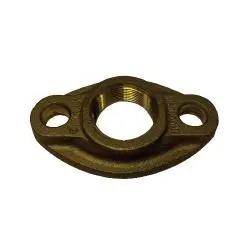 970207 - 1-1/2 In Lead-Free Brass Water Meter Oval Flange With 1-1/2-11-1/2 Threads 1