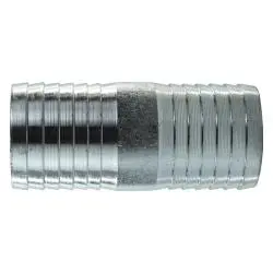 973902 - 1-In Hose Barbed X 1-In Hose Barbed Galvanized Steel Coupling 1