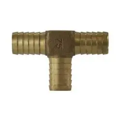 973967 - Bronze Tee Fitting, 1-1/4 In Barbed X 1-1/4 In Barbed X 1-1/4 In Barbed, 150 Psi 1