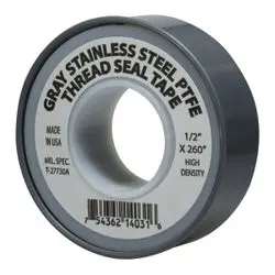 982136 - 1/2 In X 520 In, 4 Mil Ptfe Stainless Steel Thread Seal Tape 1