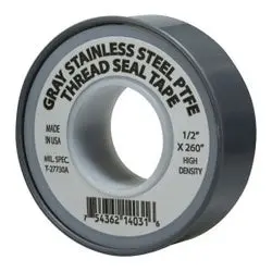 982138 - 3/4 In W, 520 In L Ptfe Stainless Steel Thread Seal Tape 1