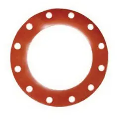 988401 - 2-1/2 In Id Rubber Full Face Gasket In Red 1