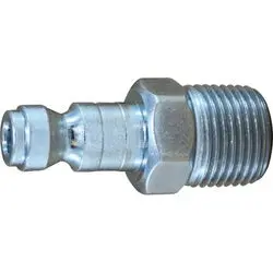 D2m2-S - 1/4 Inch Male Nptf Industrial Interchange Plug, 303 Stainless Steel, 500 Psi, -40 To 250 °F 1