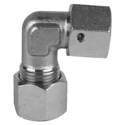 D6500-S16-S16 - 90-Degree Steel Swivel Elbow With S16 Metric Connections 1