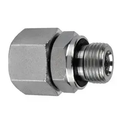 D8505-Sp-L15-18-Ed - Female L15 Metric To Male M18 Adapter, Steel, Din 2353, Iso 8434-1 Standards 1