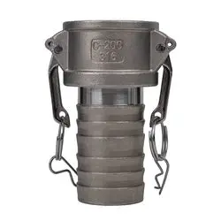 E-Cgc-075-Ss1 - Type C Cam And Groove Coupler, 3/4-In Female Coupler X 3/4-In Hose Shank, Lightweight Aluminum 1