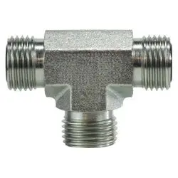 Fs26032020 - Steel Union Tee Fitting With Three 1-1/4 In Male O-Ring Face Seals 1