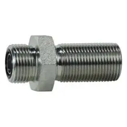 Fs27002020 - Steel Bulkhead Union - 1-1/4-In Male O-Ring Face Seal X 1-1/4-In Male O-Ring Face Seal 1