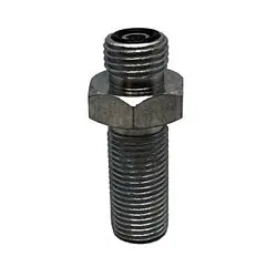 Fs270044 - 1/4 In Mjic X 1/4 In Male Orfs Steel Bulkhead Union Fitting 1
