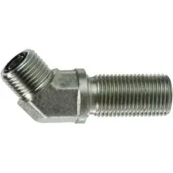 Fs27021010 - Steel 45-Degree Elbow Bulkhead Union - 5/8-In Male O-Ring Face Seal X 5/8-In Male O-Ring Face Seal 1