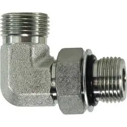 Fs68011212 - Steel 90-Degree Elbow Fitting - 1-3/16 In Male Orfs X 1-1/16 In Male Orb 1