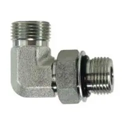 Fs680146 - 90-Degree Elbow Fitting - 9/16 In Orfs & Orb Steel Connection 1