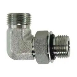 Fs680186 - 90° Steel Elbow Fitting - 13/16 In Male Orfs To 9/16 In Male Orb 1