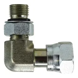 Fs68091010 - 90° Swivel Elbow Steel Fitting - 7/8 In Male Orb X 1 In Female Orfs 1