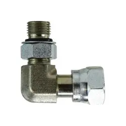 Fs680966 - 90 Degree Steel Swivel Elbow - 9/16 In Male Orb X 11/16 In Female Orfs 1