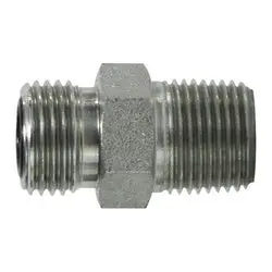 Fso240464 - 3/8-In Male O-Ring Face Seal To 1/4-In Male Nptf Steel Adapter, 4000 Psi, 375°F 1