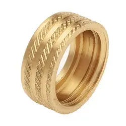 Ghnk - 3/4-In Female Brass Garden Hose Knurled Nut, 0.61 In Length 1