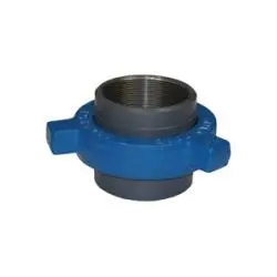 Ham200-100-Set - 1 In Mnpt X 1 In Fnpt Steel Hammer Union, 2000 Psi Cwp, Gray With Blue Nut 1