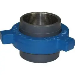 Ham206-600-Set - 6 In Mnpt X 6 In Fnpt Steel Hammer Union With 7.5 In Diameter, 6.65 In Height 1