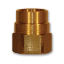 He61-8 - 1/2 In Barbed Brass Hose End Nut 1