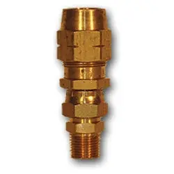 He68s-86 - Brass Hose End Swivel Connector - 1/2 In X 3/8 In Port Sizes 1