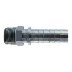 Hnc-04-04-Sp - 1/4 In Barbed X 1/4 In Mpt Steel Hose Hex Nipple Fitting 1