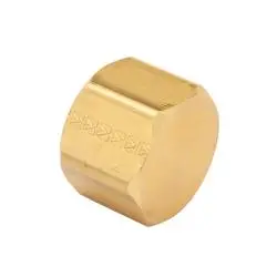 Lf108-4 - 1/4 In Fpt Lead-Free Brass Barstock Cap, 0.6 In Length 1