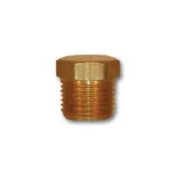 Lf121-16 - 1 In Mpt Lead-Free Brass Cored Hex Head Plug For Pipes 1