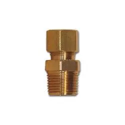 Lf68-44 - Lead-Free Brass Adapter, 1/4 In Compression X 1/4 In Mpt Connection 1