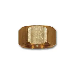 Lfghnk - 3/4 In Fght Knurled Nut, 0.61 In Length, 1.37 In Hex, Lead-Free Brass 1