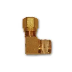 Nt69-44Vs - Brass 90-Degree Elbow Fitting, 1/4 In Tube Od X 1/4 In Mnptf, 150 Psi Rated 1