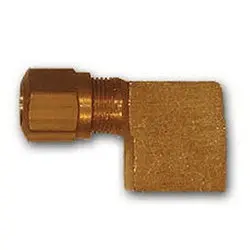 Nt70-86 - 90-Degree Brass Elbow Fitting, 1/2 In X 3/8 In, 150 Psi, -40 To 200°F 1