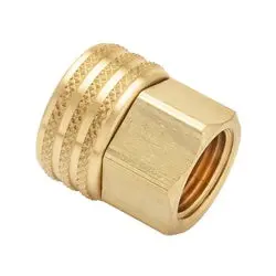 S1w - 3/4-In Female Garden Hose To 1/2-In Female Nptf Brass Swivel Adapter With Washer 1