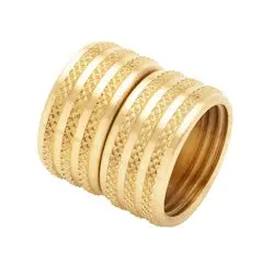 S3w - Brass 3/4-In X 3/4-In Swivel Adapter With Washer For Garden Hose Connections 1