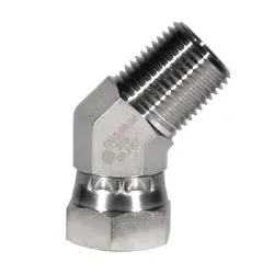 Ss1503-02-02 - 45-Degree 1/8-In Male Nptf X 1/8-In Fnpsm Stainless Steel Elbow Adapter 1