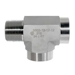 Ss5602-06-06-06 - 316 Stainless Steel Run Tee With Three 3/8-Inch Nptf Connections 1