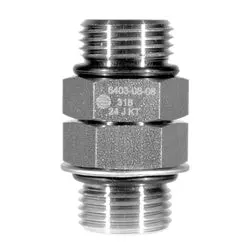 Ss6403-24-24 - 1-1/2 In Male O-Ring Boss Stainless Steel Adjustable Union Fitting 1