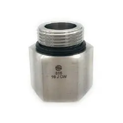 Ss6405-12-08 - 3/4 In Male Orb X 1/2 In Fnpt 316 Stainless Steel Adapter, 1.409 In Length 1