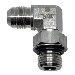 Ss6801-08-16 - 1/2" Male Jic To 1" Male O-Ring Boss 90-Degree Stainless Steel Elbow Fitting 1