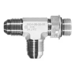 Ss6804-16-16-16 - 1-In Male Jic X 1-In Male Adjustable O-Ring Boss X 1-In Male Jic Stainless Steel Run Tee 1
