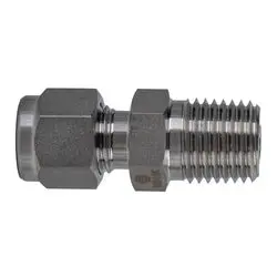 Ssc240448 - 1/4-In X 1/2-In 316 Stainless Steel Male Pipe Adapter With Double Ferrule Design 1