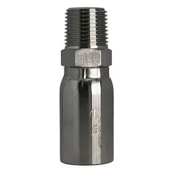 Sshy-12-08Mp - 3/4-In Hose To 1/2-In Male Npt Stainless Steel Rigid Adapter 1