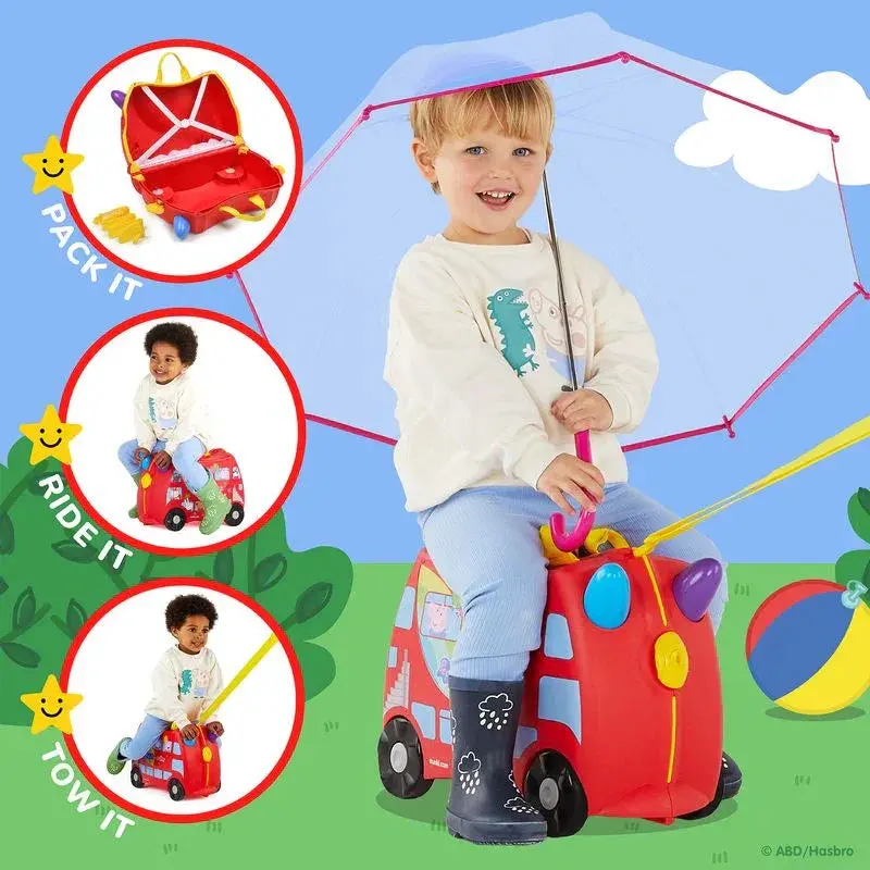 Trunki Peppas Party Bus Kids Suitcase 1