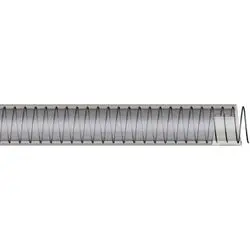 Wire-200 - 100 Ft Food-Grade Hose, 2 In Id, 2.44 In Od, 65 Psi, Clear Pvc 1