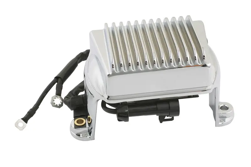 Accel 201134C Voltage Regulator; Motorcycle; Fits 2002-03 Harley Davidson Touring; Chrome; 1