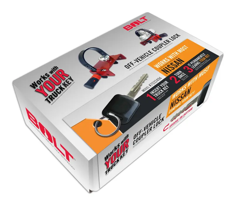 Bolt 7032494 Off-Vehicle Coupler Lock — Designed For Nissan Trailers And Hitches 1