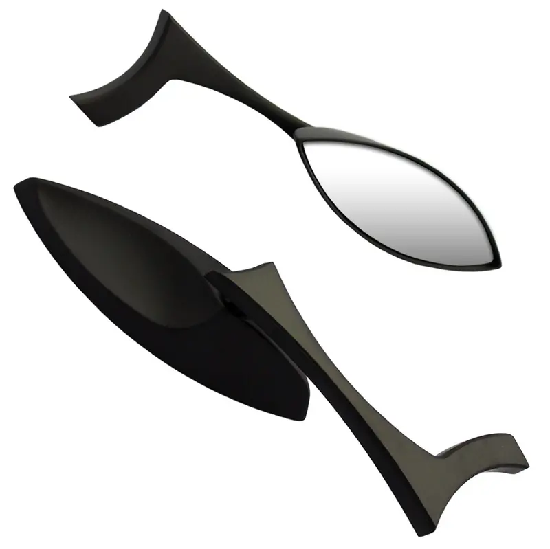 Cipa 01906 Dual Teardrop Motorcycle Mirror Kit – Black (Left & Right) 1